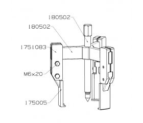 EXTRACTOR FORZA SERIE 1750T DE 3 PATAS FINAS